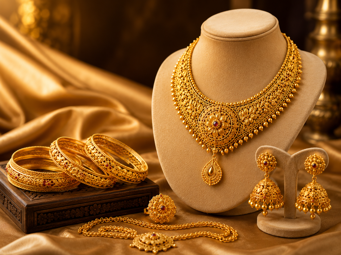 Gold jewellery collection